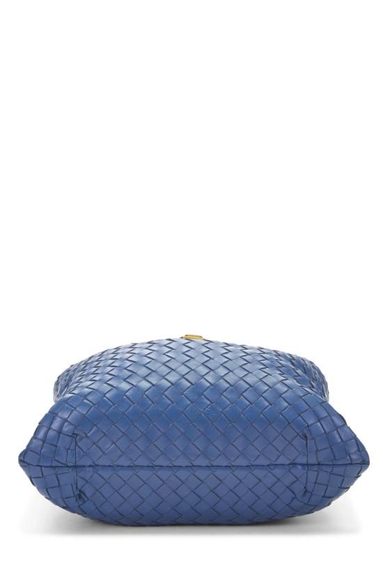 Blue Intrecciato Capri Tote Small, , large image number 4