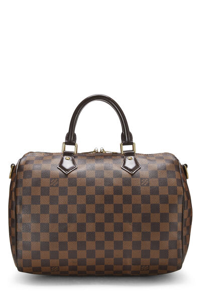 Damier Ebene Speedy Bandouliere 30, , large