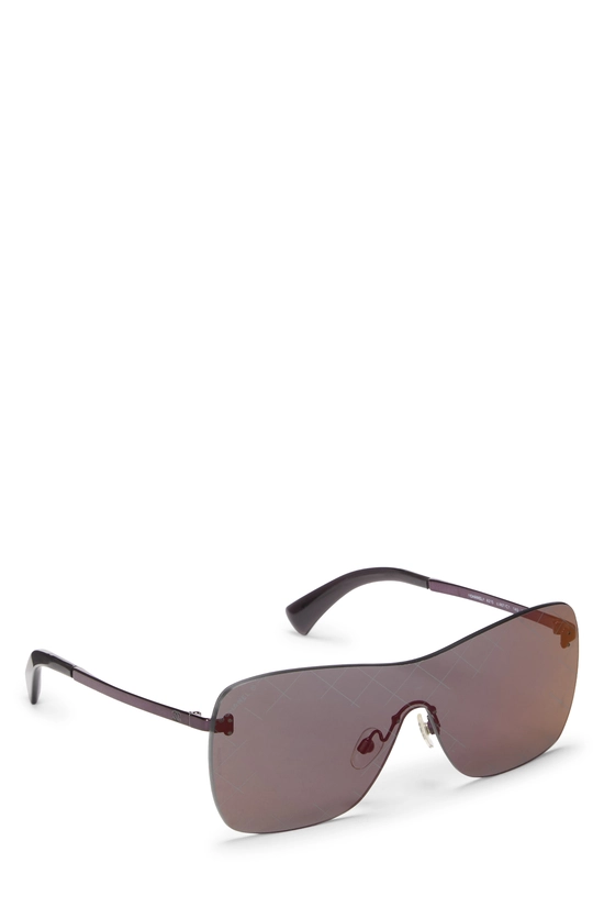 Purple Metal Shield Sunglasses 4215, , large image number 1