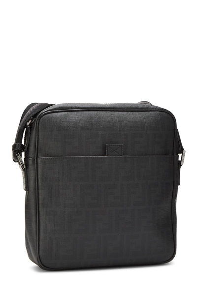 Fendi Black Zucca Coated Canvas Messenger — photo 2