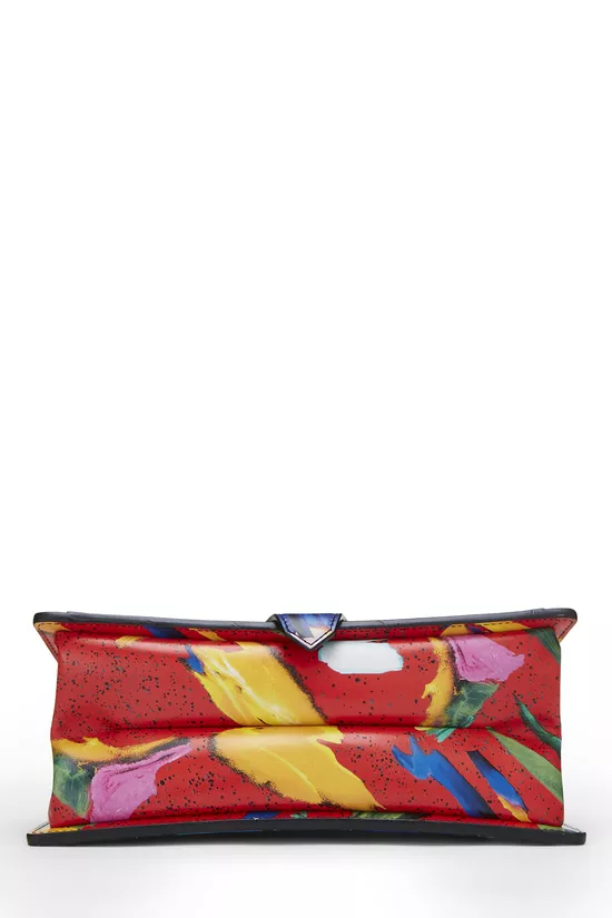 Multicolor Calfskin Leather Trapeze Bag, , large image number 4