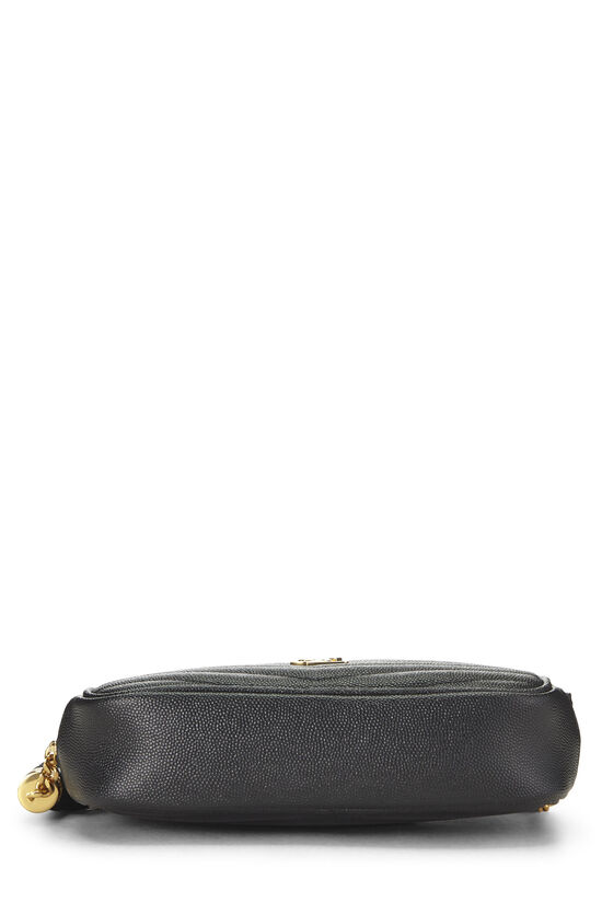 Black Chevron Leather Lou Camera Bag Mini, , large image number 4