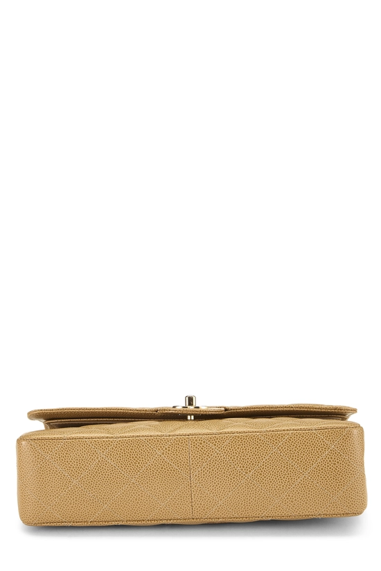 Beige Quilted Caviar Classic Double Flap, , large image number 4