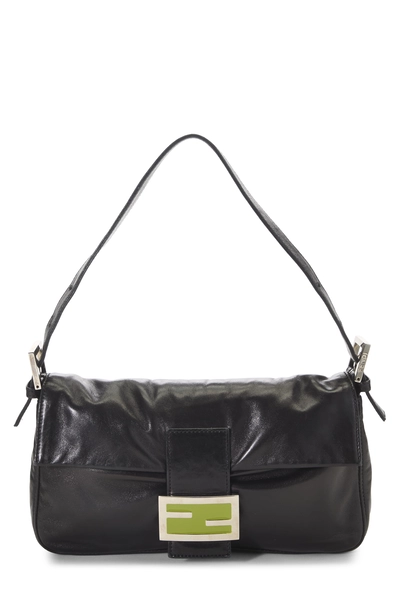 Black Leather Baguette