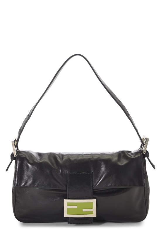 Black Leather Baguette, , large image number 0