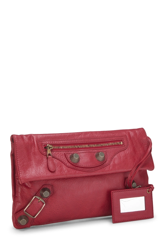 Red Agneau Giant 21 Envelope Clutch, , large image number 1