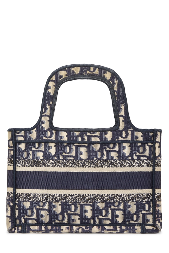 Navy Diorissimo Canvas Book Tote Mini, , large image number 3