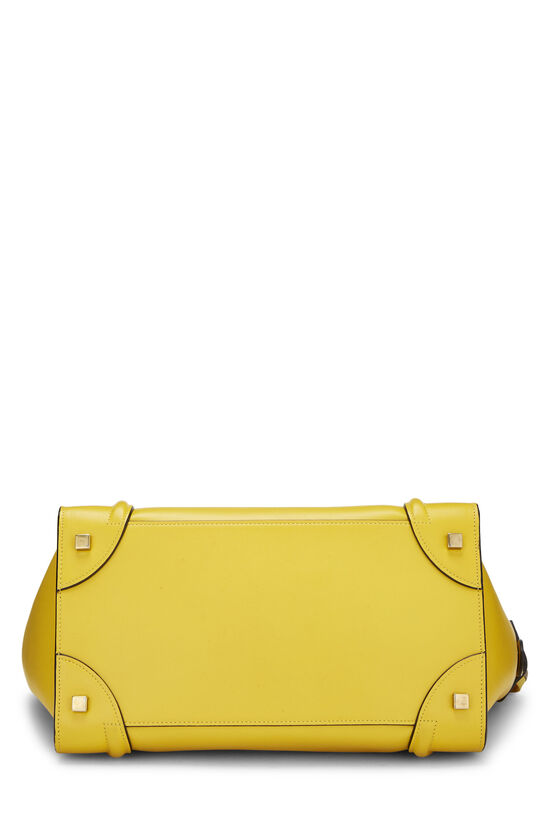Yellow Smooth Calfskin Luggage Mini, , large image number 4