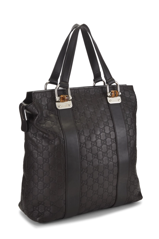 Brown Guccissima Bamboo Bar Tote, , large image number 1