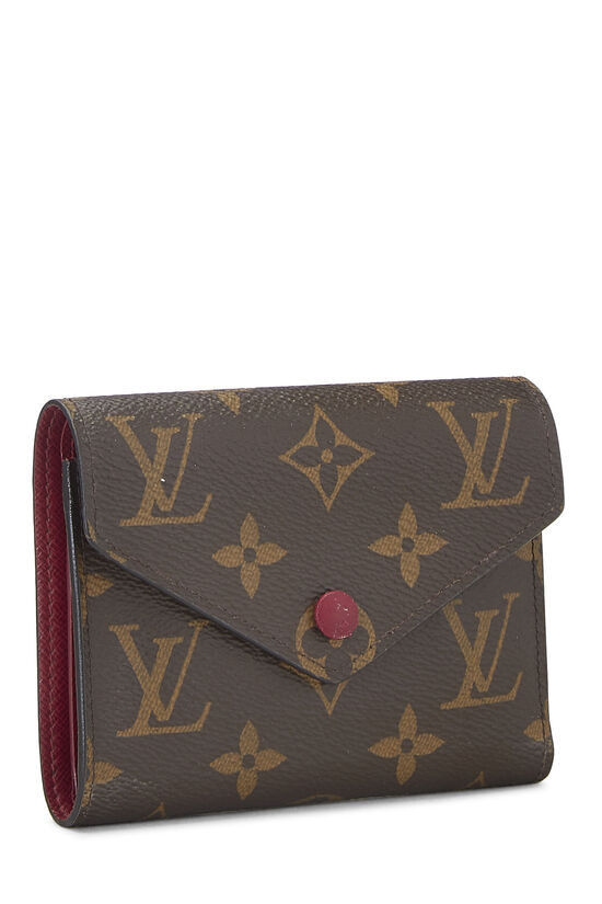 Louis Vuitton Monogram Canvas Victorine Wallet With Flower Charm M64203