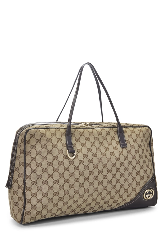 Orginial GG Canvas Britt Boston Bag Large NM, , large image number 1