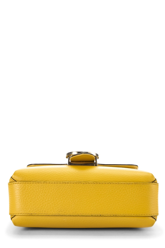 Yellow Leather Interlocking Shoulder Bag Small, , large image number 4