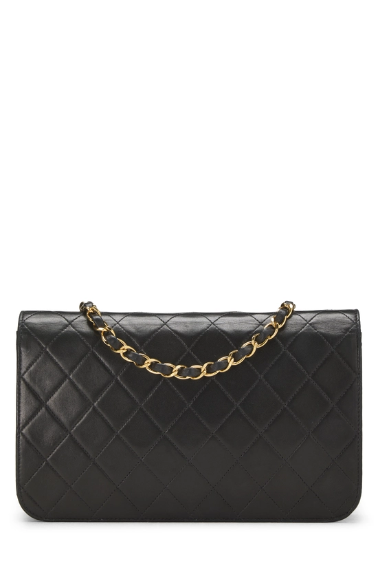 Black Quilted Lambskin Snap Full Flap Small, , large image number 3