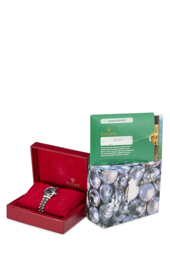 Blue Stainless Steel Oyster Perpetual Datejust 69160 26mm, , large image number 1