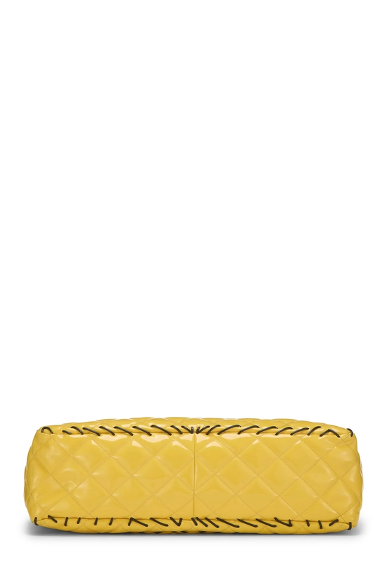 Yellow Vinyl Whipstitch Half Flap Jumbo, , large image number 4