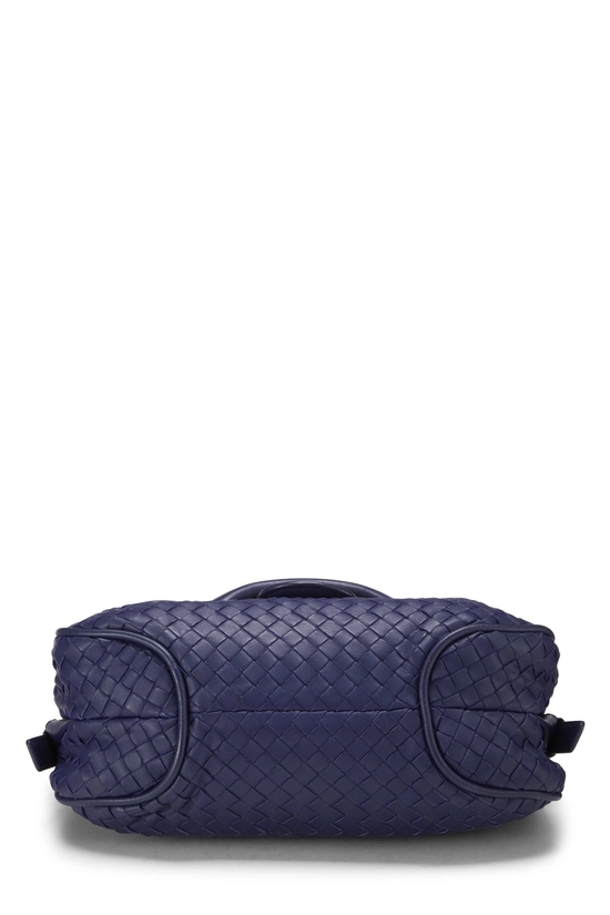 Purple Intrecciato Leather Rialto Shoulder Bag, , large image number 4