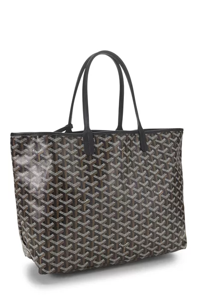 Black Goyardine Canvas Saint-Louis PM, , large
