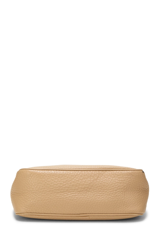 Beige Vitello Daino Shoulder Bag, , large image number 4