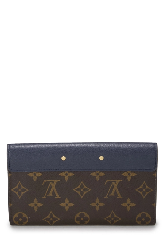 Navy Monogram Canvas Pallas Wallet , , large image number 2