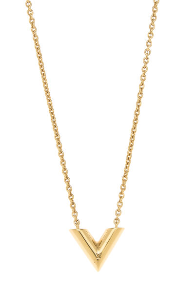 Gold Essential V Necklace, , large