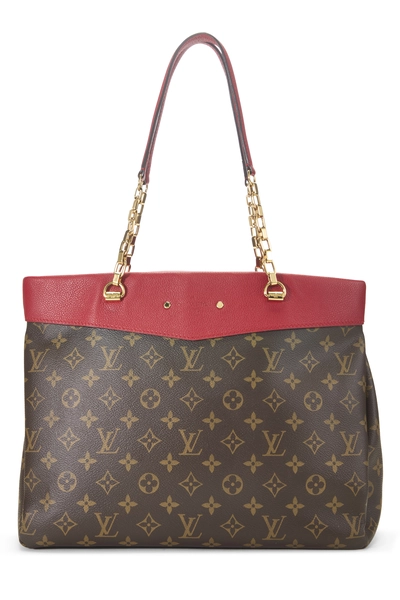 Louis Vuitton Red Monogram Canvas Pallas Shopper
