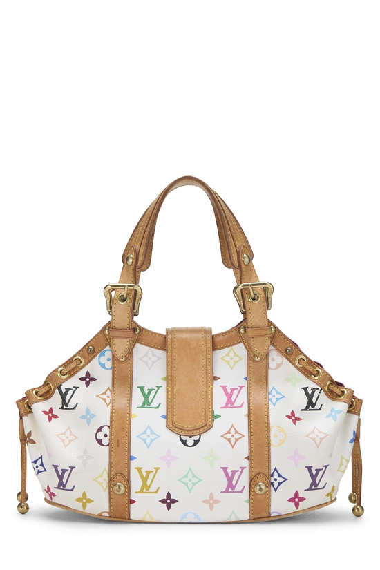 Takashi Murakami x Louis Vuitton White Monogram Multicolore Canvas Theda PM, , large image number 1