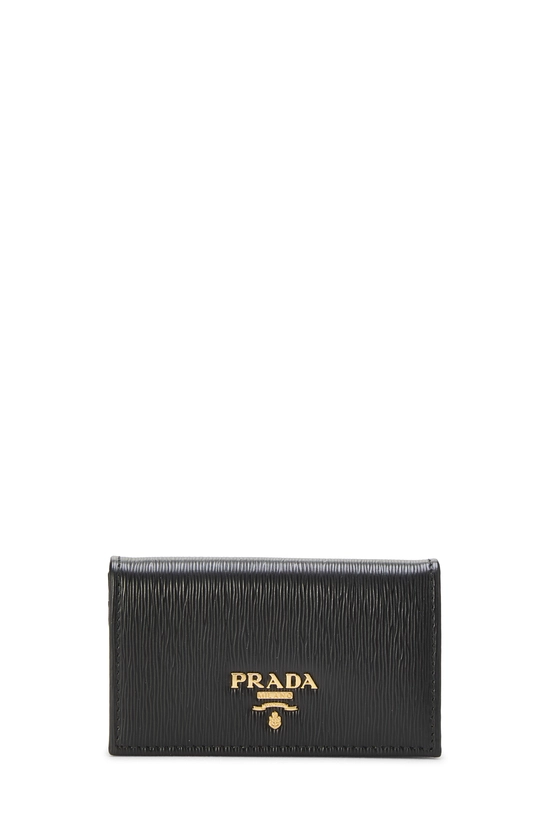 Black Vitello Move Card Holder, , large image number 0