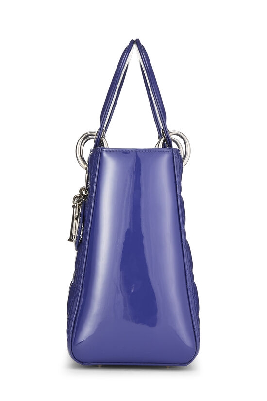 Purple Cannage Patent Leather Lady Dior Medium, , large image number 2