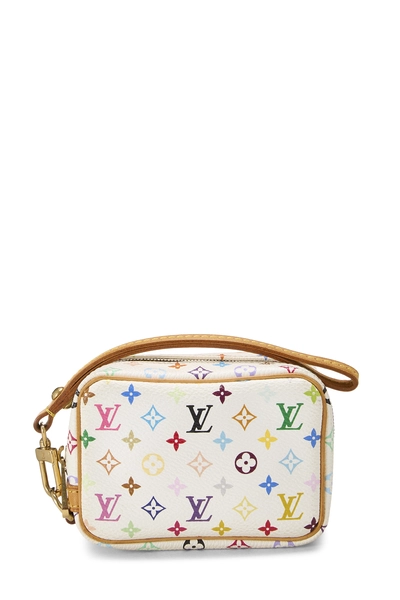 Takashi Murakami x Louis Vuitton White Monogram Multicolore Wapity Case