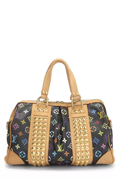 Takashi Murakami x Louis Vuitton Black Monogram Multicolore Courtney MM 