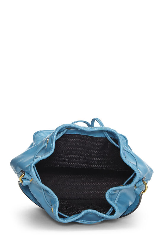 Blue Calfskin Diagramme Duet Shoulder Bag, , large image number 5