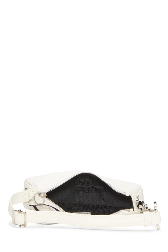 White Leather Charms Shoulder Bag, , large image number 5