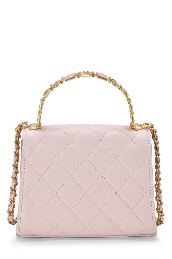 Chanel Women Flap Bag with Top Handle in Grained Calfskin Leather-White -  LULUX