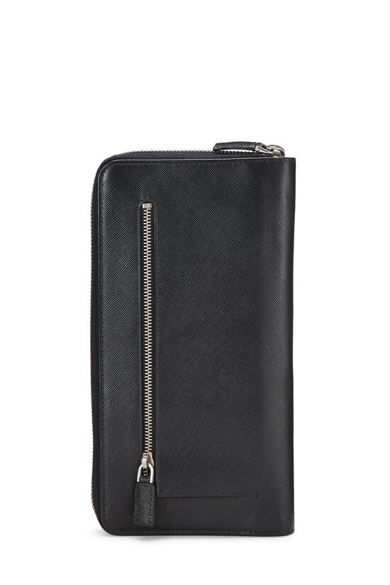 Black Saffiano Leather Travel Wallet, , large image number 4