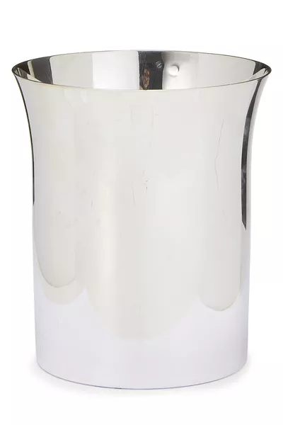 Silver Plated Circular Vase