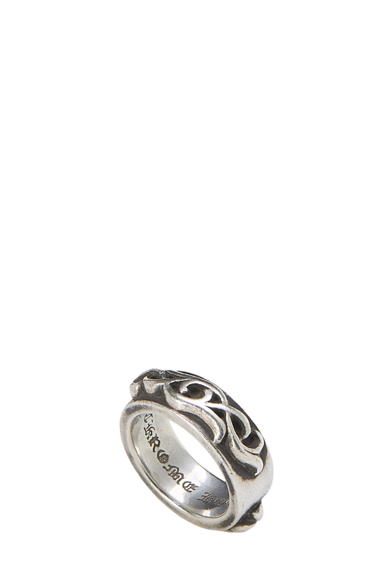 Sterling Silver Double Narrow Vine Band Ring, , large image number 0