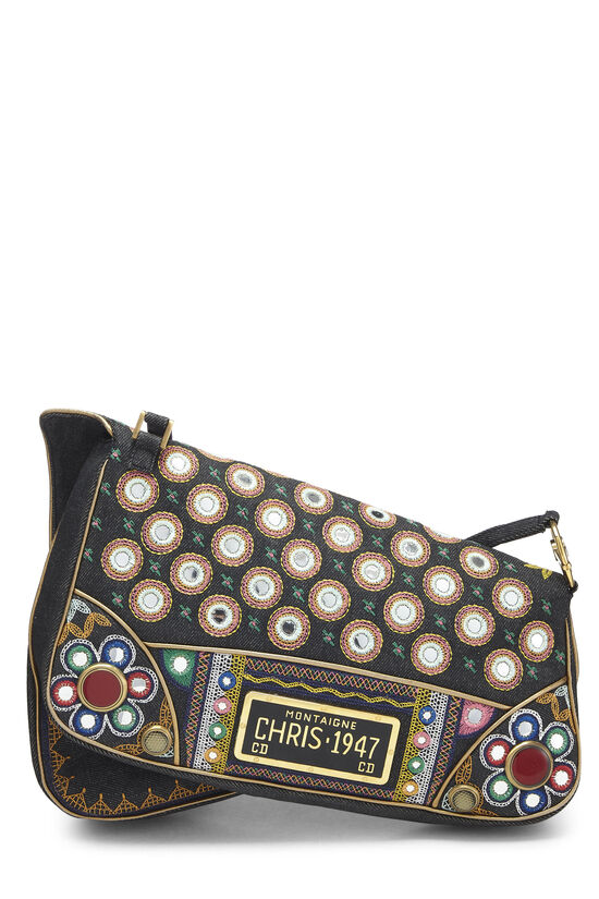 Christian Dior Authentic Vintage Saddle Bag in Trotter Navy