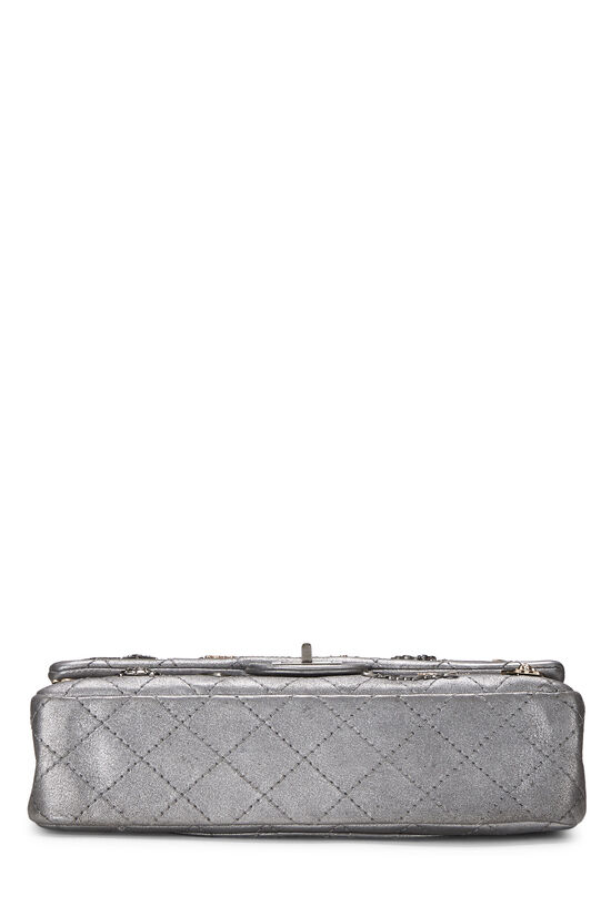 Chanel Silver Lambskin Lucky Charms Shoulder Bag Reissue 225