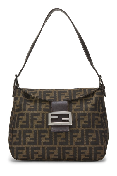 Fendi Brown Zucca Canvas Shoulder Bag