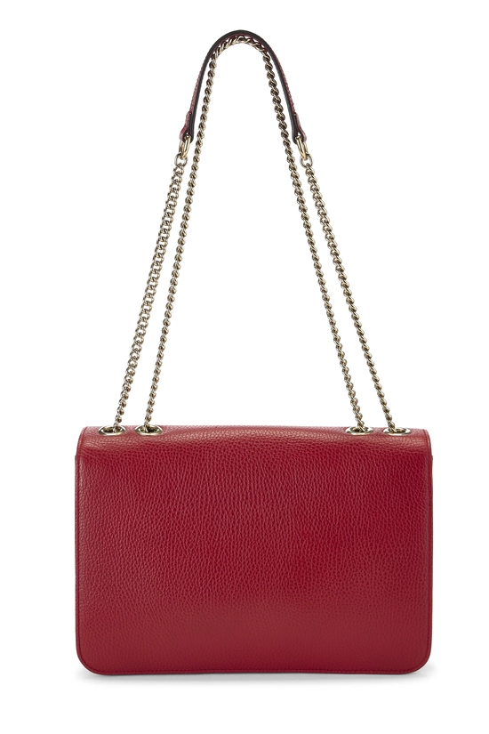 Red Leather Interlocking Crossbody Large, , large image number 3