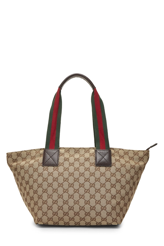 Original GG Canvas Soft Zip Tote, , large image number 3