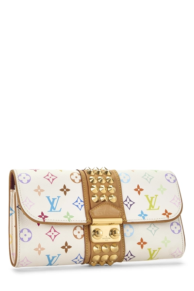 Takashi Murakami x Louis Vuitton White Monogram Multicolore Pochette Courtney, , large
