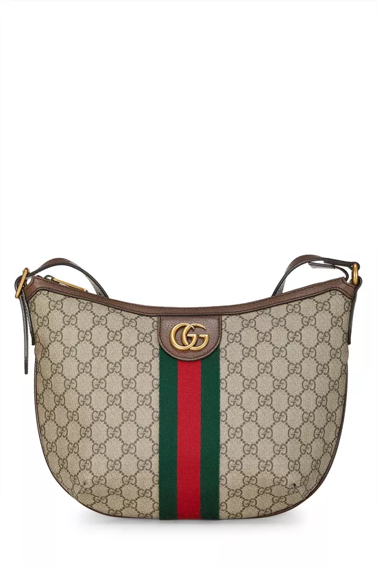 Original GG Supreme Canvas Ophidia Shoulder Bag Large, , large image number 0