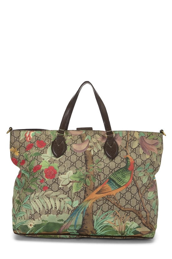 Brown GG Supreme Canvas Tian Tote Large, , large image number 0