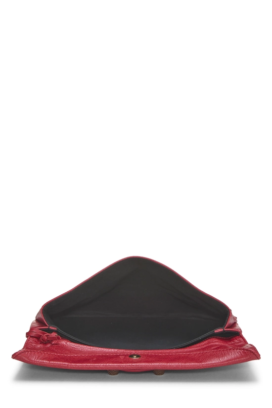 Red Agneau Giant 21 Envelope Clutch, , large image number 5