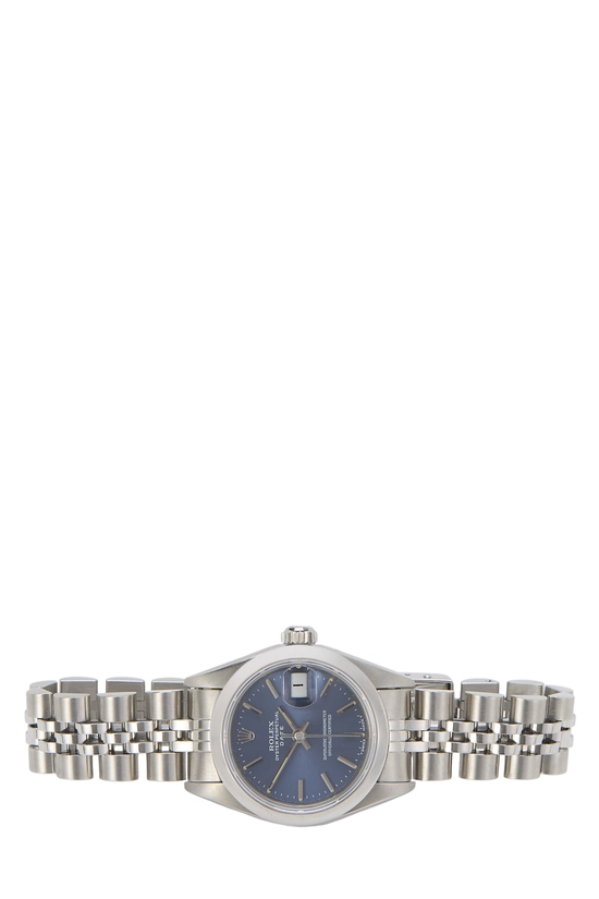 Blue Stainless Steel Oyster Perpetual Datejust 69160 26mm, , large image number 2