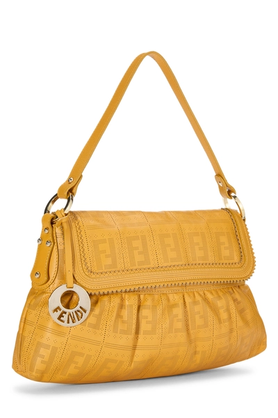 Orange Zucca Perforated Leather Chef Mini, , large