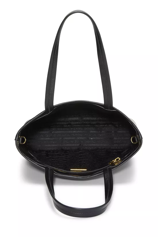 Black Calfskin Logo Tote Small, , large image number 5