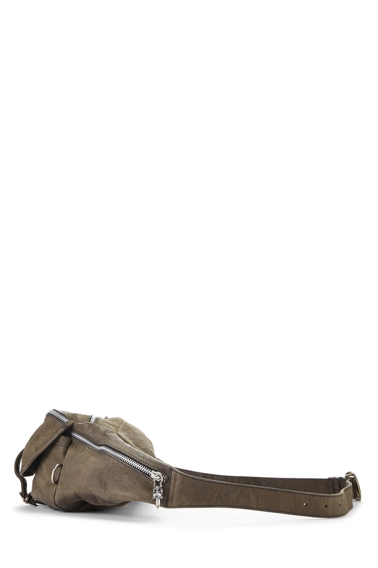 Green Leather Snat Pack Waist Bag, , large image number 2