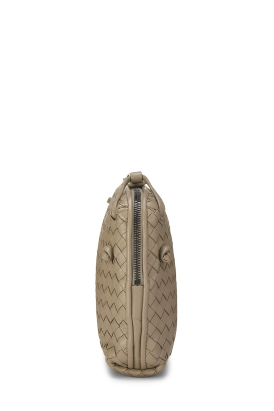 Grey Intrecciato Leather Nodini Crossbody, , large image number 2